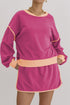 'Beryl' Round Neck Top and Skort Set - Celes Fashion